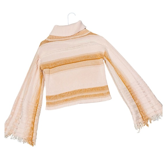 FREE PEOPLE Close To Me Bell Sleeve Turtleneck Sweater - Picture 5 of 9